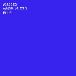 #3822ED - Blue Color Image