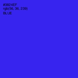 #3824EF - Blue Color Image