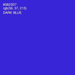#3825D7 - Dark Blue Color Image