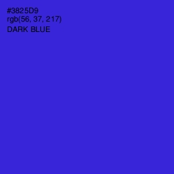 #3825D9 - Dark Blue Color Image