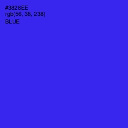 #3826EE - Blue Color Image
