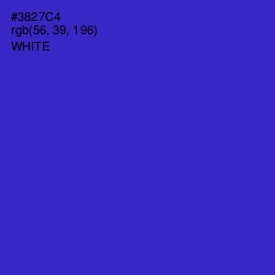 #3827C4 - Dark Blue Color Image