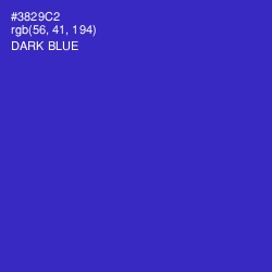 #3829C2 - Dark Blue Color Image