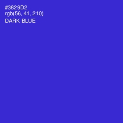 #3829D2 - Dark Blue Color Image