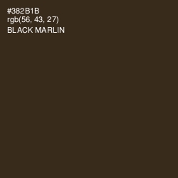 #382B1B - Black Marlin Color Image