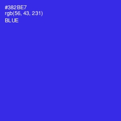 #382BE7 - Blue Color Image