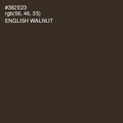 #382E23 - English Walnut Color Image