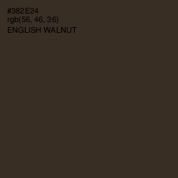 #382E24 - English Walnut Color Image