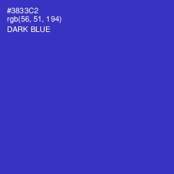 #3833C2 - Dark Blue Color Image