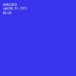 #3833ED - Blue Color Image