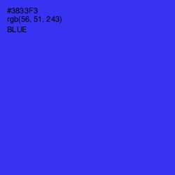 #3833F3 - Blue Color Image