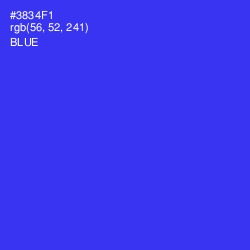 #3834F1 - Blue Color Image