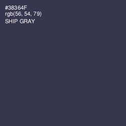 #38364F - Ship Gray Color Image