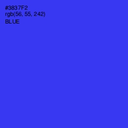 #3837F2 - Blue Color Image