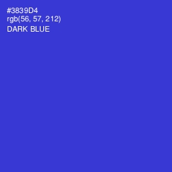 #3839D4 - Dark Blue Color Image