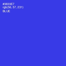 #3839E7 - Blue Color Image