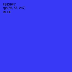 #3839F7 - Blue Color Image