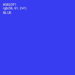 #383DF1 - Blue Color Image