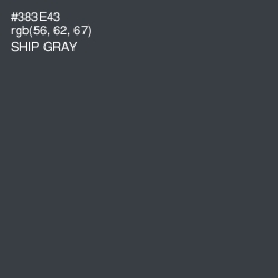 #383E43 - Ship Gray Color Image