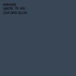 #384656 - Oxford Blue Color Image