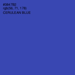 #3847B2 - Cerulean Blue Color Image