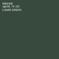 #384A3E - Lunar Green Color Image
