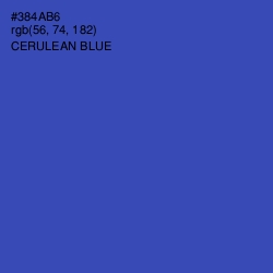 #384AB6 - Cerulean Blue Color Image