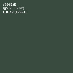 #384B3E - Lunar Green Color Image