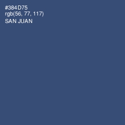 #384D75 - San Juan Color Image