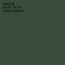 #384E3B - Lunar Green Color Image