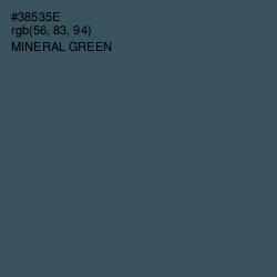 #38535E - Mineral Green Color Image