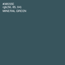 #38555E - Mineral Green Color Image