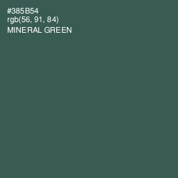 #385B54 - Mineral Green Color Image