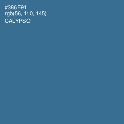 #386E91 - Calypso Color Image