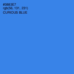 #3883E7 - Curious Blue Color Image