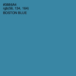 #3886A4 - Boston Blue Color Image