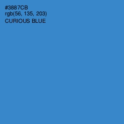 #3887CB - Curious Blue Color Image