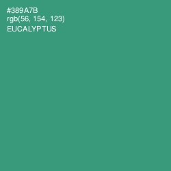 #389A7B - Eucalyptus Color Image