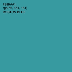 #389AA1 - Boston Blue Color Image