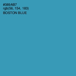 #389AB7 - Boston Blue Color Image