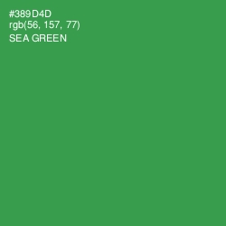 #389D4D - Sea Green Color Image