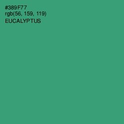 #389F77 - Eucalyptus Color Image