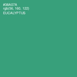 #38A07A - Eucalyptus Color Image