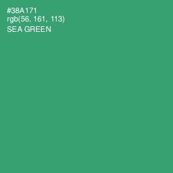 #38A171 - Sea Green Color Image