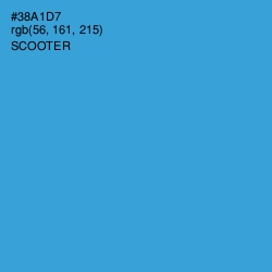 #38A1D7 - Scooter Color Image