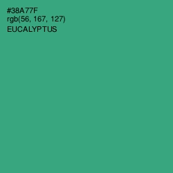 #38A77F - Eucalyptus Color Image