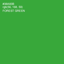 #38A83B - Forest Green Color Image