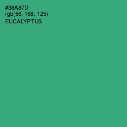 #38A87D - Eucalyptus Color Image