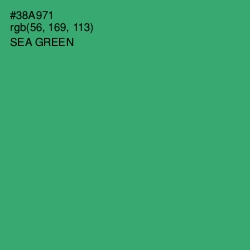 #38A971 - Sea Green Color Image
