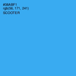 #38ABF1 - Scooter Color Image